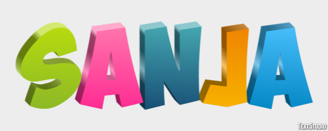 Sanja Text effect