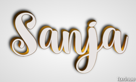 Sanja Efeito de texto