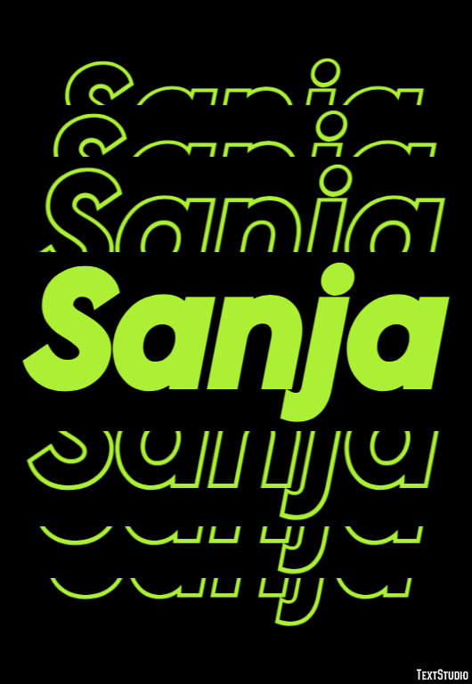 Sanja Text effect