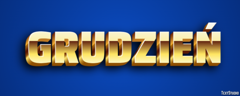Grudzień Efekt tekstowy
