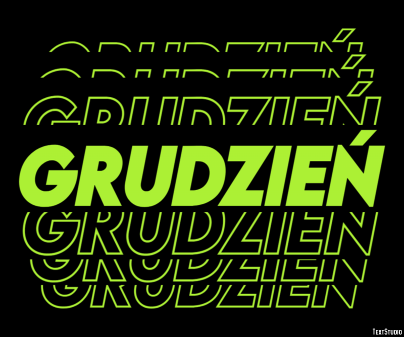 Grudzień Effetto testo