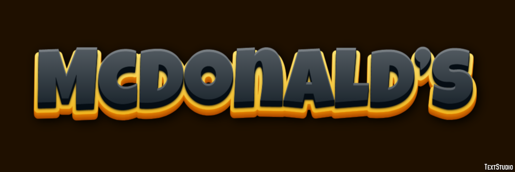 McDonald’s Text Effect