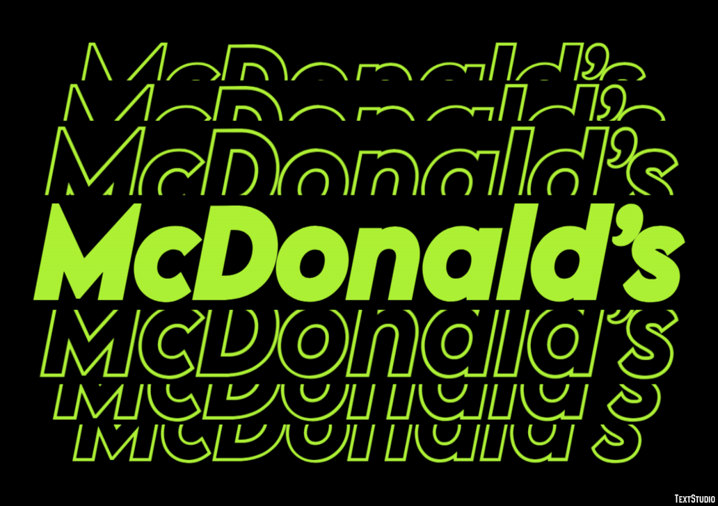 McDonald’s Effetto testo