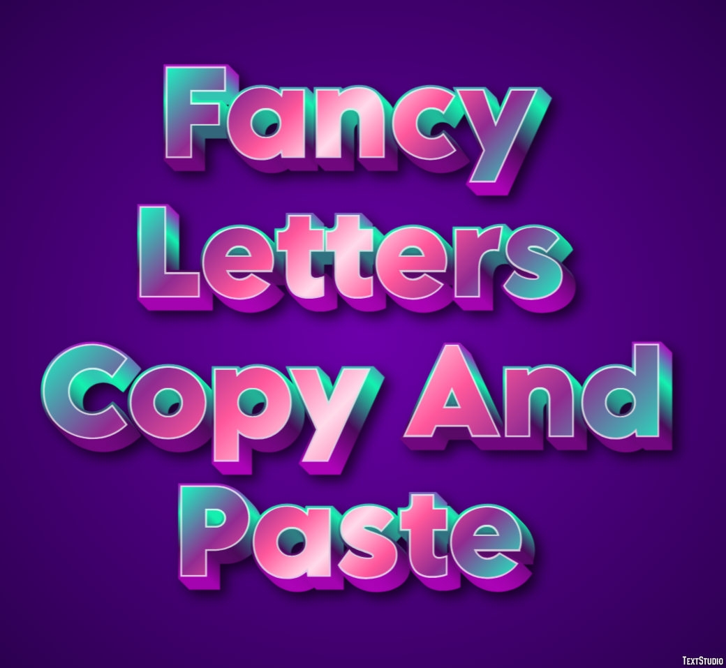 Fancy Letters Copy And Paste テキスト効果