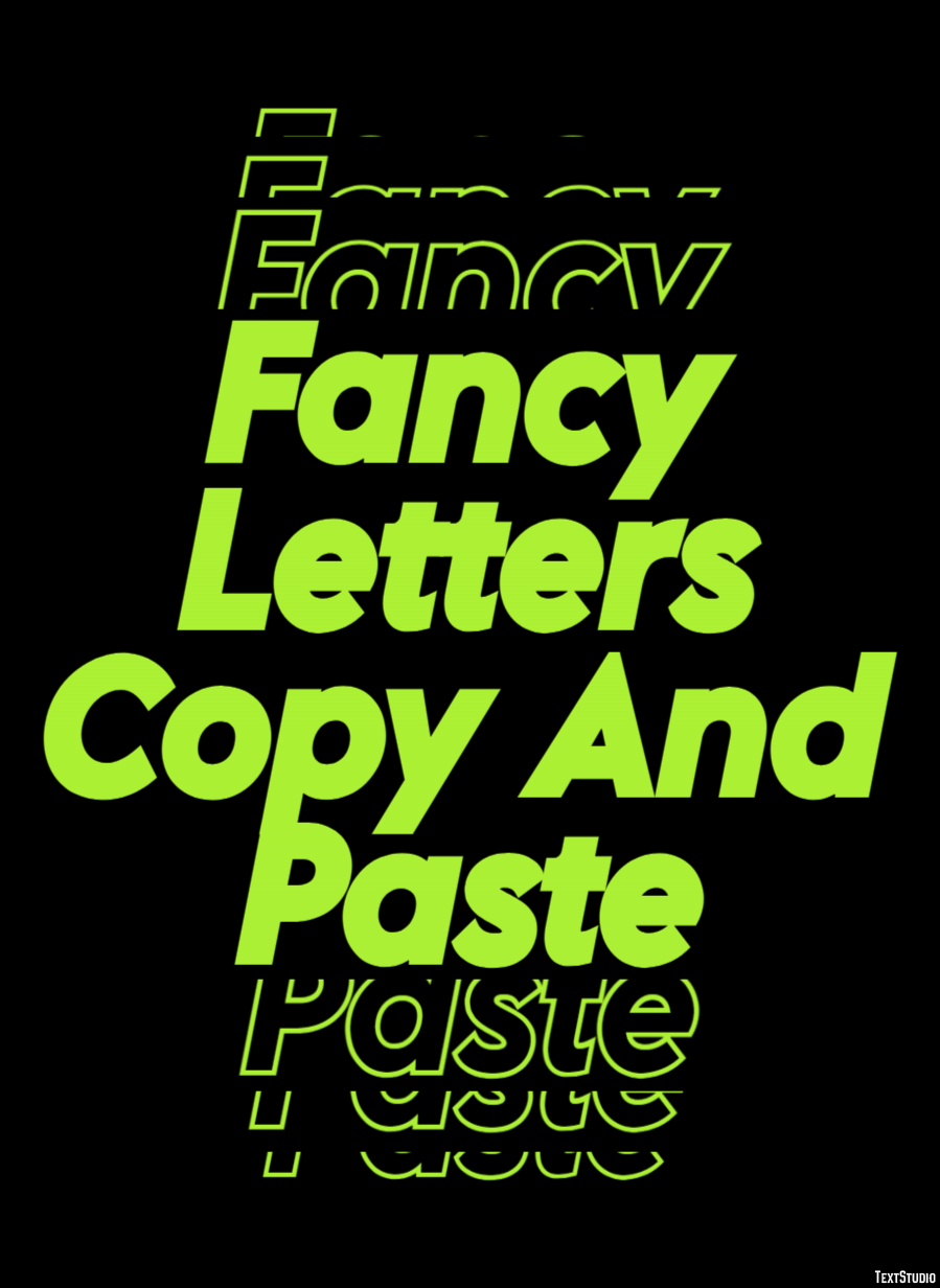 Fancy Letters Copy And Paste Efeito de texto