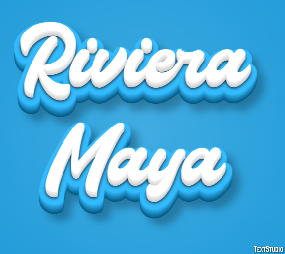 Riviera Maya Efekt tekstowy