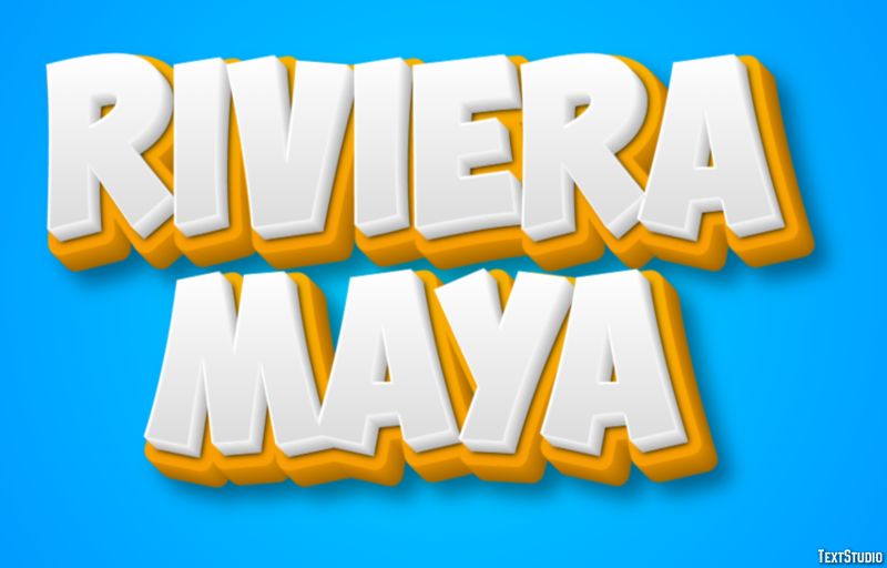 Riviera Maya Efekt tekstowy