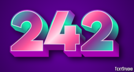 242 Efecto de Texto