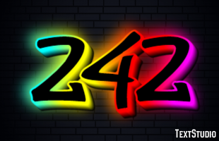 242 Efecto de Texto