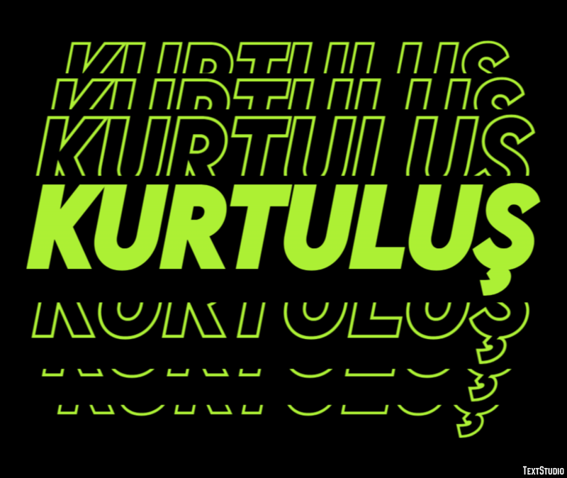 Kurtuluş テキスト効果