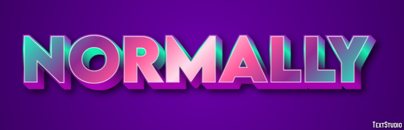 Normally Text Effect