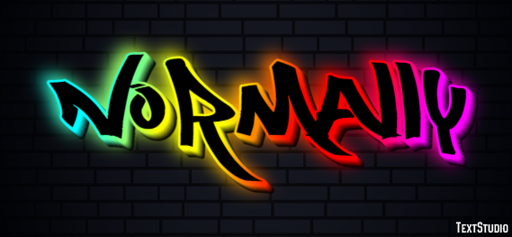 Normally Text effect