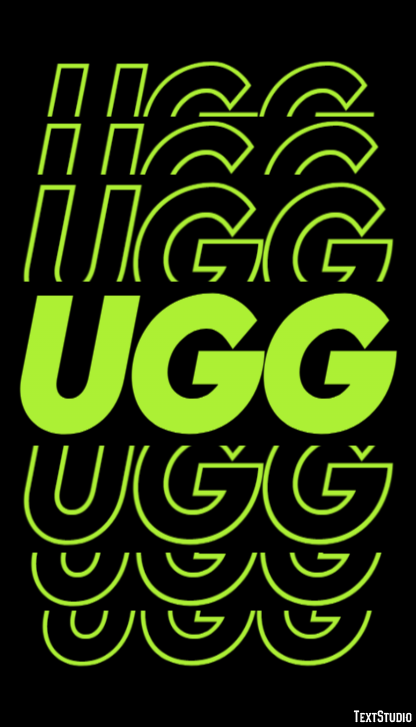 UGG Text Effect
