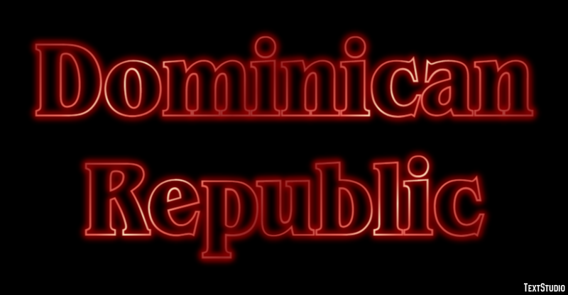 Dominican Republic Text effect