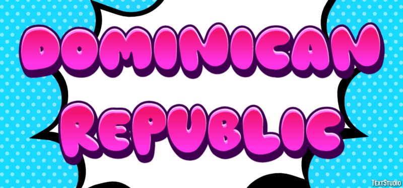 Dominican Republic Text effect