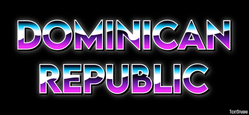 Dominican Republic Text effect
