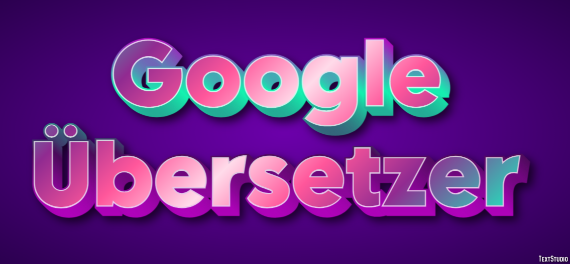 Google Übersetzer Efeito de texto
