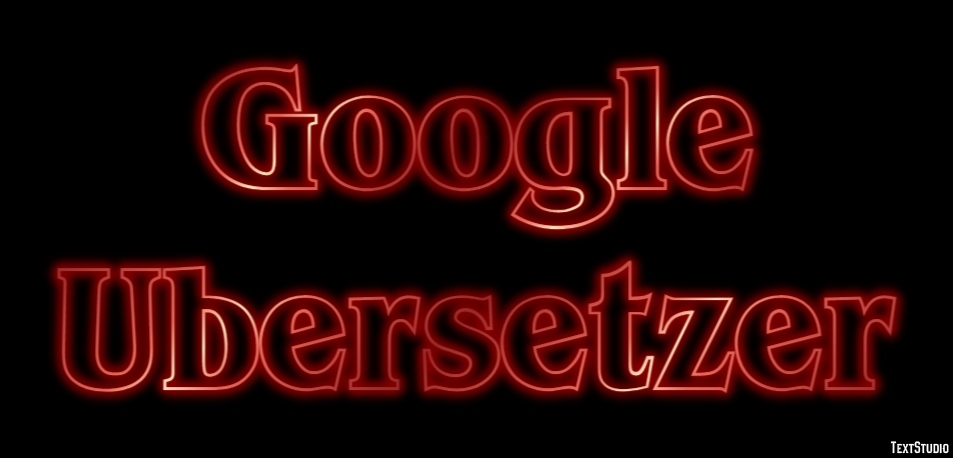 Google Übersetzer Efeito de texto