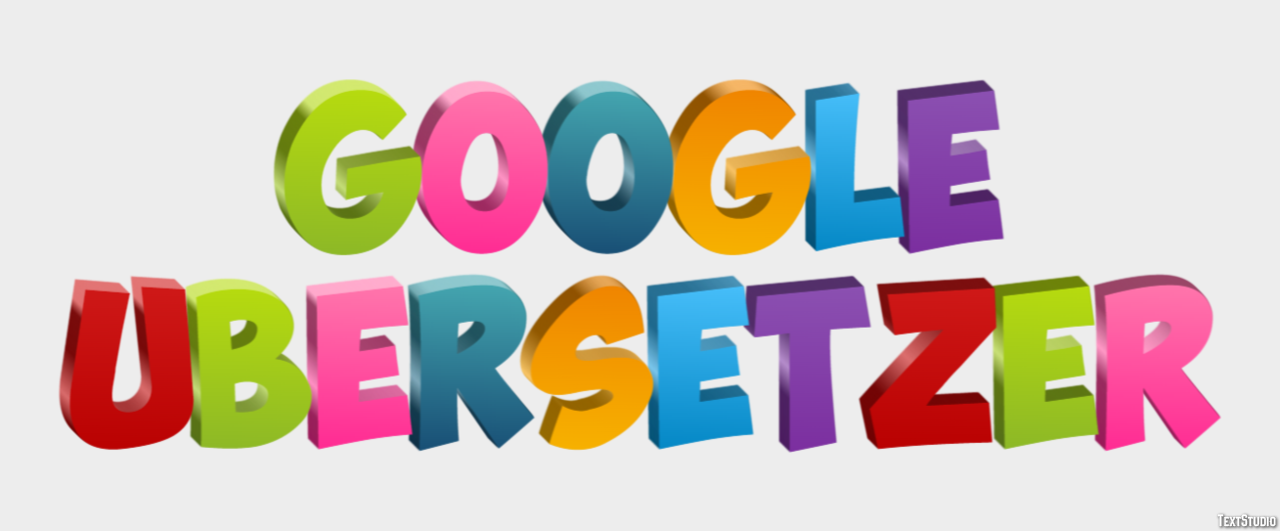 Google Übersetzer Efeito de texto