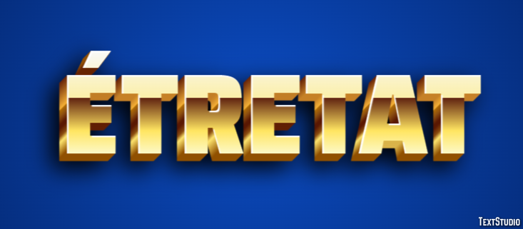 Étretat Effetto testo