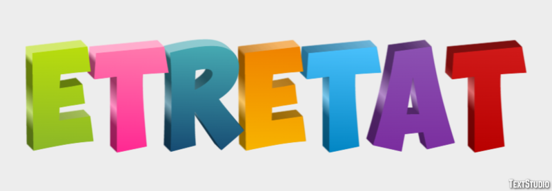 Étretat Effetto testo