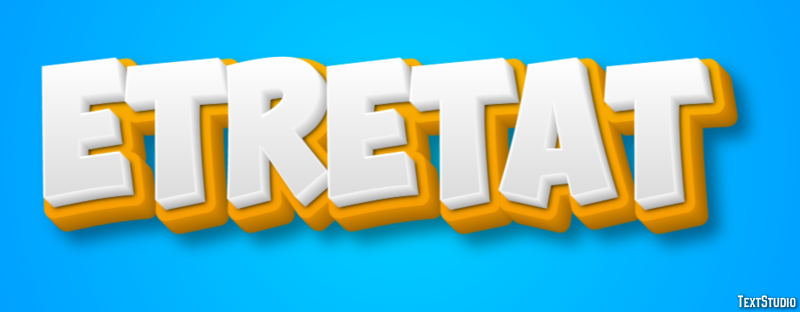 Étretat Efekt tekstowy