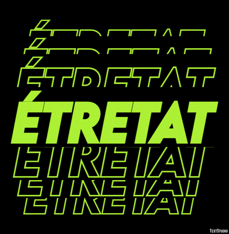 Étretat Effetto testo