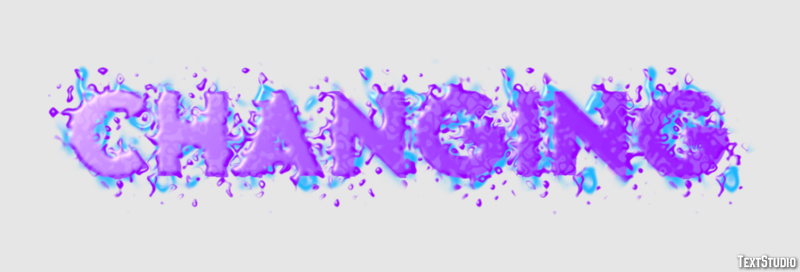 Changing Efeito de texto