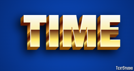 Time Effetto testo