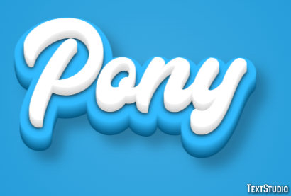 Pony Efecto de texto