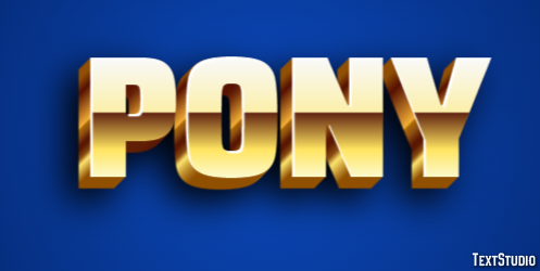 Pony Tekst Effect