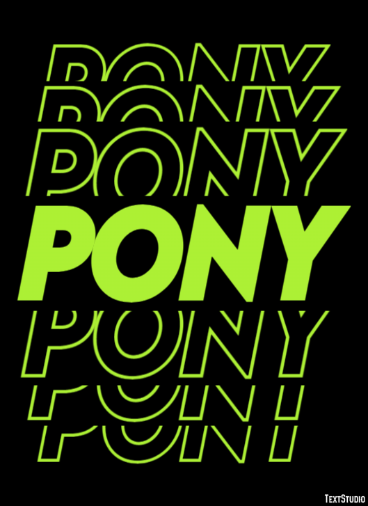 Pony Tekst Effect