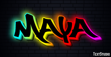 Maya Efekt tekstowy
