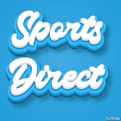 Sports Direct Tekst effect