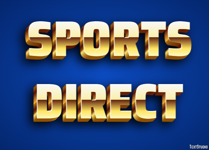 Sports Direct Tekst effect