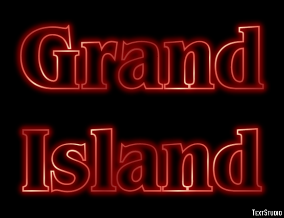 Grand Island Effetto testo