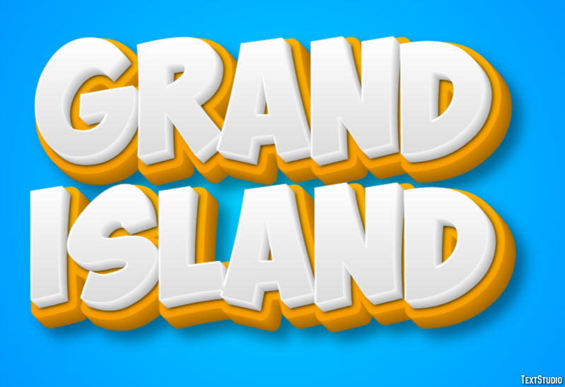 Grand Island Effetto testo