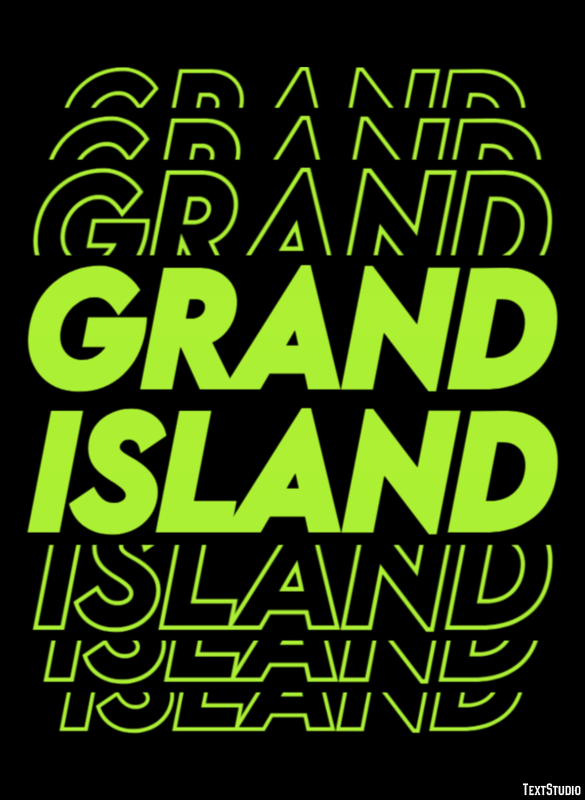 Grand Island Effetto testo