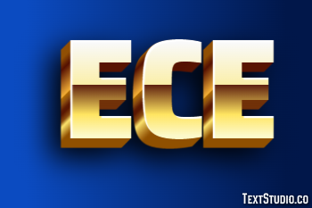 Ece Efeito de texto