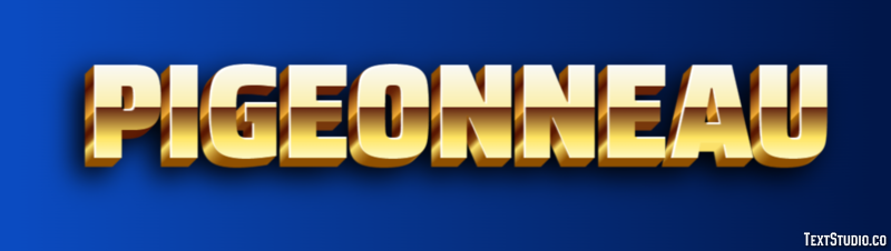 Pigeonneau Efecto de Texto