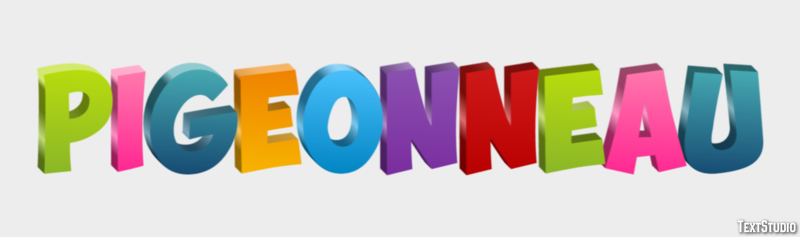 Pigeonneau Efecto de Texto
