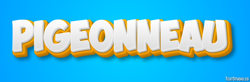 Pigeonneau Efecto de Texto