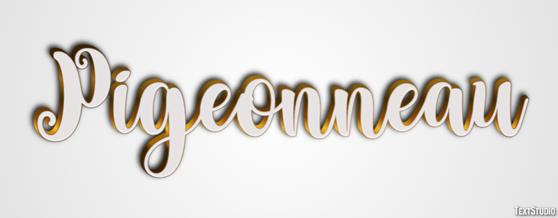 Pigeonneau Efecto de Texto