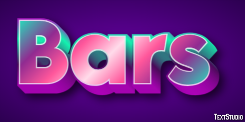 Bars Text effect