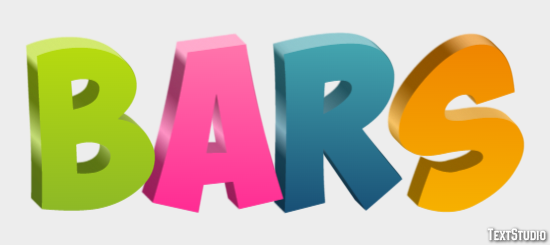 Bars Text effect