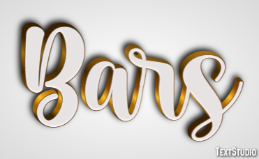 Bars Text effect