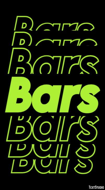 Bars Text effect