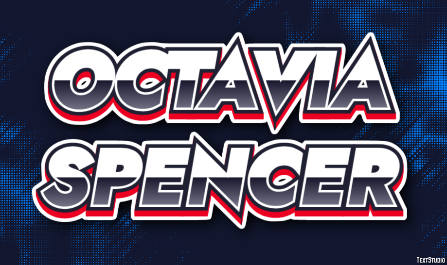 Octavia Spencer Texteffekt