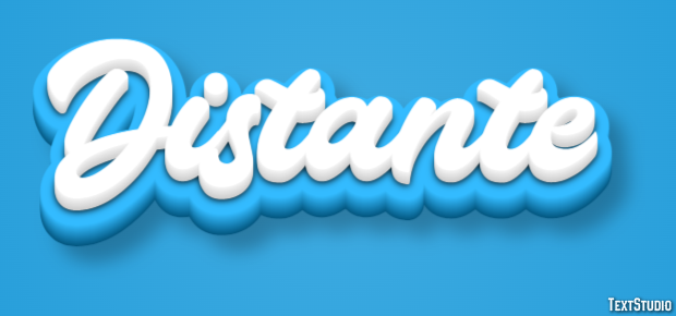 Distante Efeito do texto