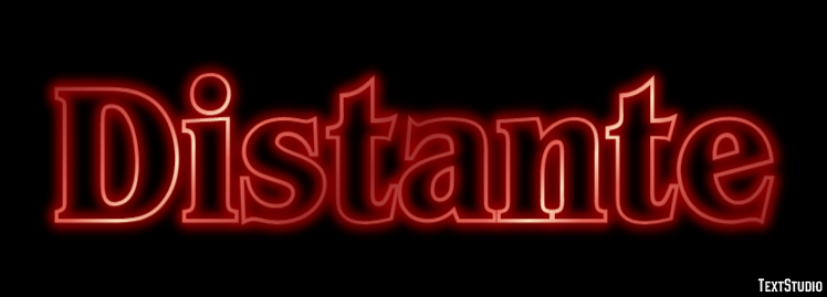 Distante Efeito do texto